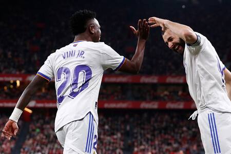 Con doblete de Karim Benzema, Real Madrid derrotó 1-2 al Athletic Club