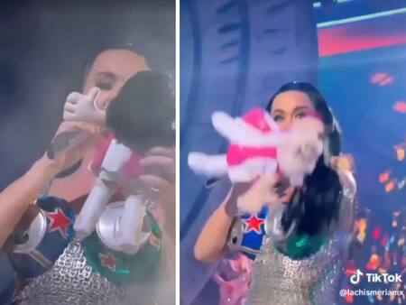 VIDEO| Katy Perry recibió un peluche de Dr. Simi y su reacción se hizo viral