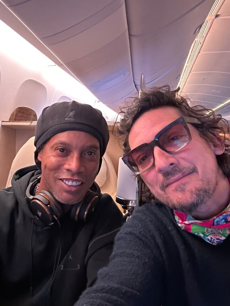 León Larregui y Ronaldinho